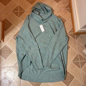American eagle cowl neck baby blue sweater